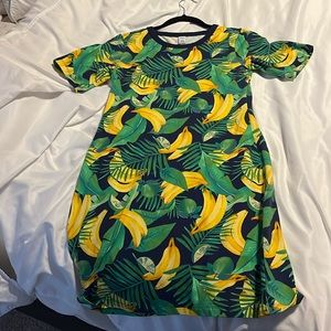 Old Navy Petite Banana Leaves Tropical Dress